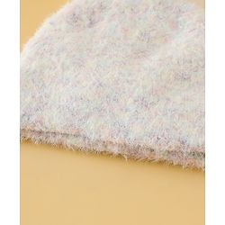 Babyhug Viscose Woollen Cap with Pom Pom Pink - Diameter 16.5 cm