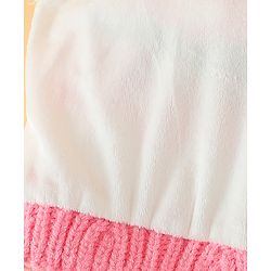 Babyhug Viscose Woollen Cap with Pom Pom & Tomato Print Pink - Diameter 17.5 cm