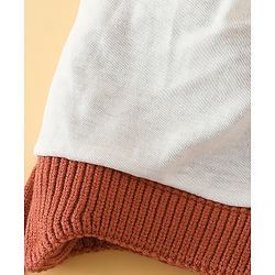Babyhug Printed Woollen Cap Red - Diameter 16.5 cm