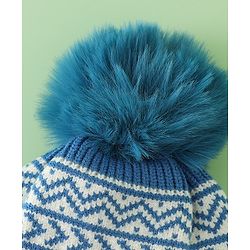 Babyhug Printed Woollen Cap Red - Diameter 16.5 cm
