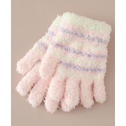 Babyhug Gloves with Striped - Pink