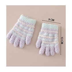 Babyhug Gloves with Striped - Pink