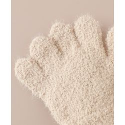 Babyhug Gloves with Bear Applique - Beige