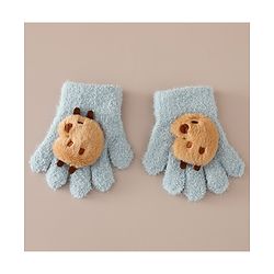 Babyhug Gloves with Bear Applique - Beige