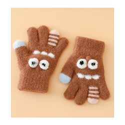 Babyhug Gloves with Applique - Brown