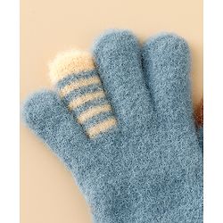 Babyhug Gloves with Applique - Brown