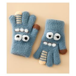 Babyhug Gloves with Applique - Brown