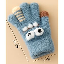Babyhug Gloves with Applique - Brown