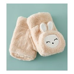 Babyhug Gloves with Rabbit Applique - Pink
