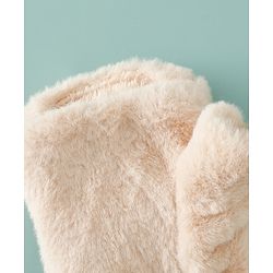 Babyhug Gloves with Rabbit Applique - Pink