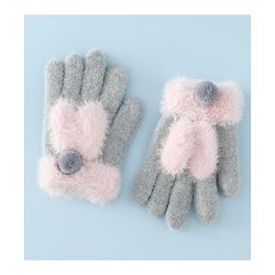 Babyhug Gloves with Pom Pom - Grey