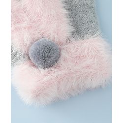 Babyhug Gloves with Pom Pom - Grey
