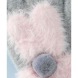 Babyhug Gloves with Pom Pom - Grey