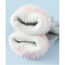 Babyhug Gloves with Pom Pom - Grey