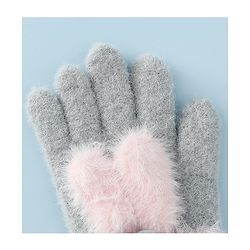 Babyhug Gloves with Pom Pom - Grey