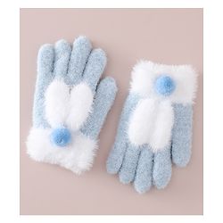 Babyhug Gloves with Pom Pom - Grey
