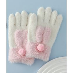 Babyhug Gloves with Pom Pom - Grey