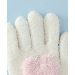 Babyhug Gloves with Pom Pom - Grey