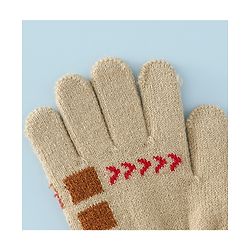 Babyhug Gloves with Box Design - Khaki