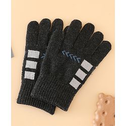 Babyhug Gloves with Box Design - Khaki