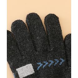 Babyhug Gloves with Box Design - Khaki