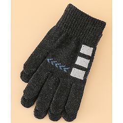 Babyhug Gloves with Box Design - Khaki