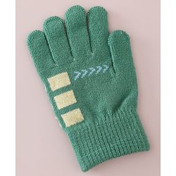 Babyhug Gloves with Box Design - Khaki