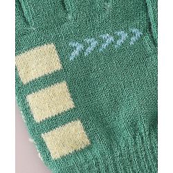 Babyhug Gloves with Box Design - Khaki
