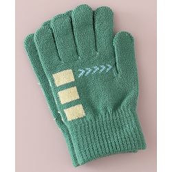Babyhug Gloves with Box Design - Khaki