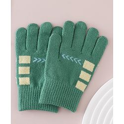 Babyhug Gloves with Box Design - Khaki