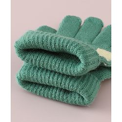 Babyhug Gloves with Box Design - Khaki