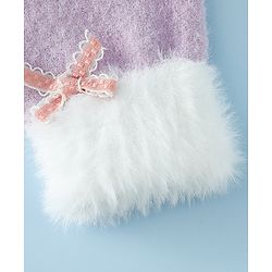 Babyhug Gloves With Bow Applique - PInk