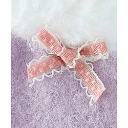 Babyhug Gloves With Bow Applique - PInk