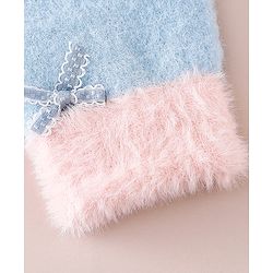 Babyhug Gloves With Bow Applique - PInk