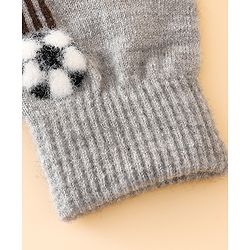 Babyhug Gloves With Football Applique - Blue