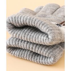 Babyhug Gloves With Football Applique - Blue
