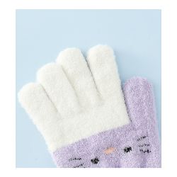 Babyhug Gloves With Cat Design - Pink