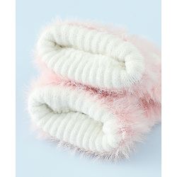 Babyhug Gloves With Paw Applique - Pink