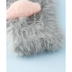 Babyhug Gloves With Paw Applique - Pink