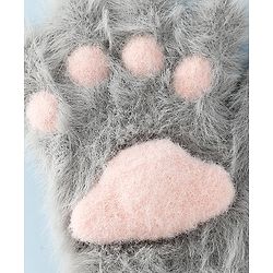 Babyhug Gloves With Paw Applique - Pink
