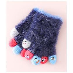 Babyhug Gloves with Cartoon Design - Purple