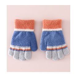 Babyhug Gloves With Bear Applique - Blue