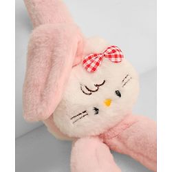 Babyhug Ear Muffs With Cat Applique - Pink