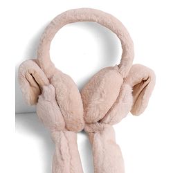 Babyhug Ear Muffs With Cat Applique in Beige
