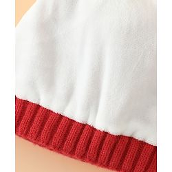 Babyhug Woollen Cap With Pom Pom Brown - Diameter 15 cm
