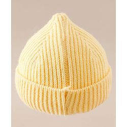 Babyhug Woollen Cap with Bear Applique Yellow - Diameter 16 cm