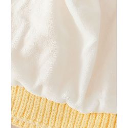 Babyhug Woollen Cap with Bear Applique Yellow - Diameter 16 cm