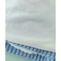 Babyhug Woollen Cap with Pom Pom & Animal Applique in Sky Blue - Diameter 16 cm