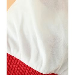 Babyhug Woollen Cap With Bear Design in Red - Diameter 16 cm