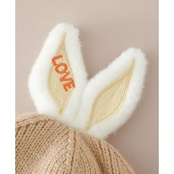 Babyhug Woollen Cap with beanie in Yellow - Diameter 16.5 cm